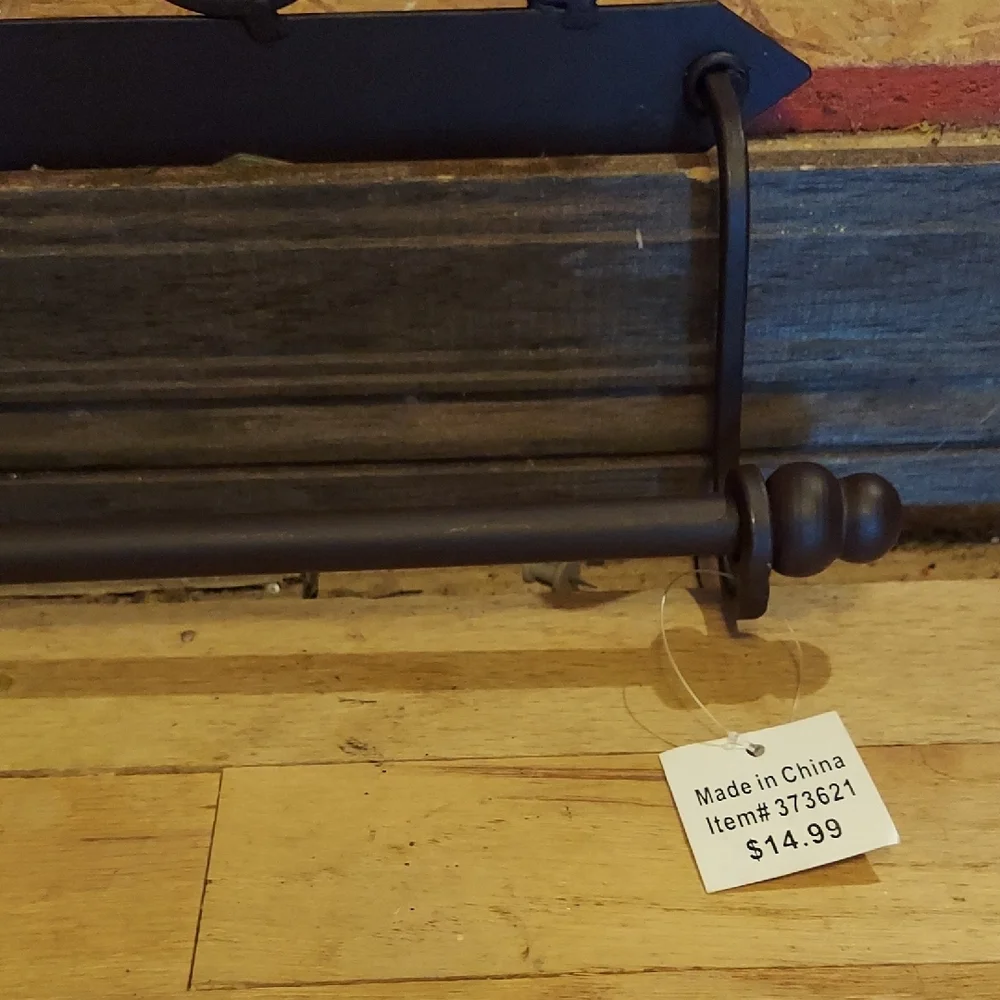 Ornate Black Scroll Wall Hook